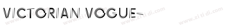 victorian vogue字体转换
